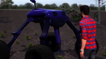 Dick robot es un robot para la agricultura que utiliza electricidad para matar las malas hierbas